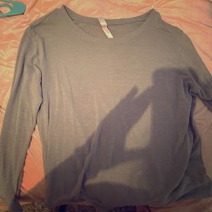 Grey long sleeve blouse